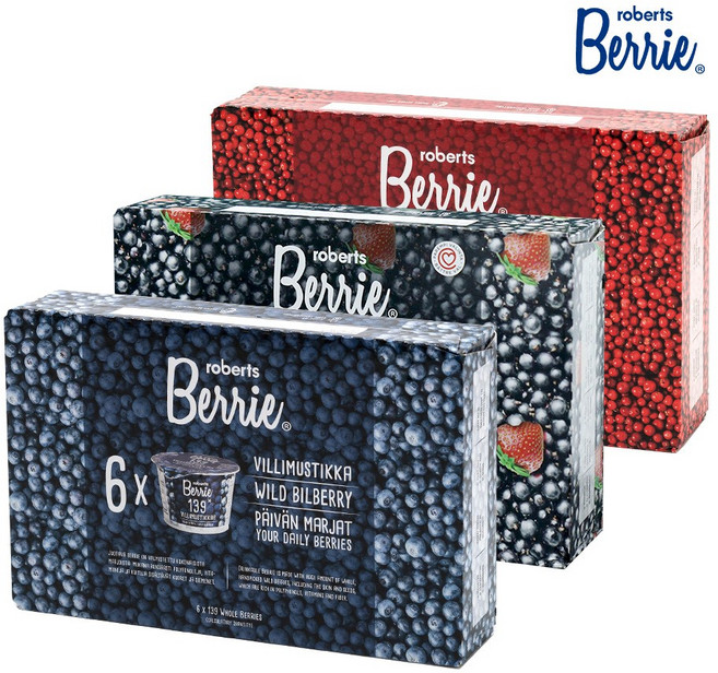 [로버츠베리에] 야생 빌베리 100ml X 6개입 + 야생 블랙커런트&스트로베리 100ml X 6개입 + 링곤베리&크랜베리 100ml X 6개입 /과실주스/원액/주스