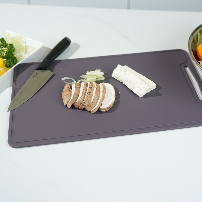 소노리떼 국산 실리콘 도마 파스텔 살균 열탕소독, 퍼플그레이, 1개