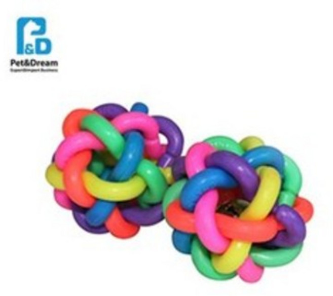 아기강아지 공놀이 방울공 소형 2P 튼튼한장난감, 1개