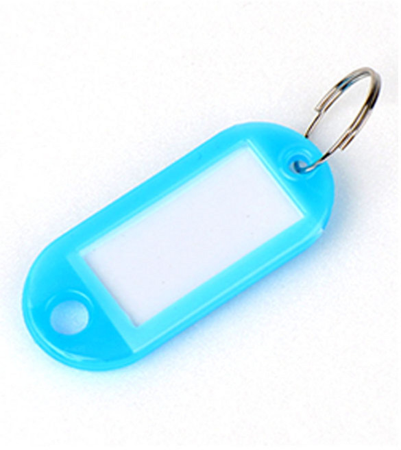 제이앤씨 네임택 열쇠고리 스카이, 1개, 스카이블루