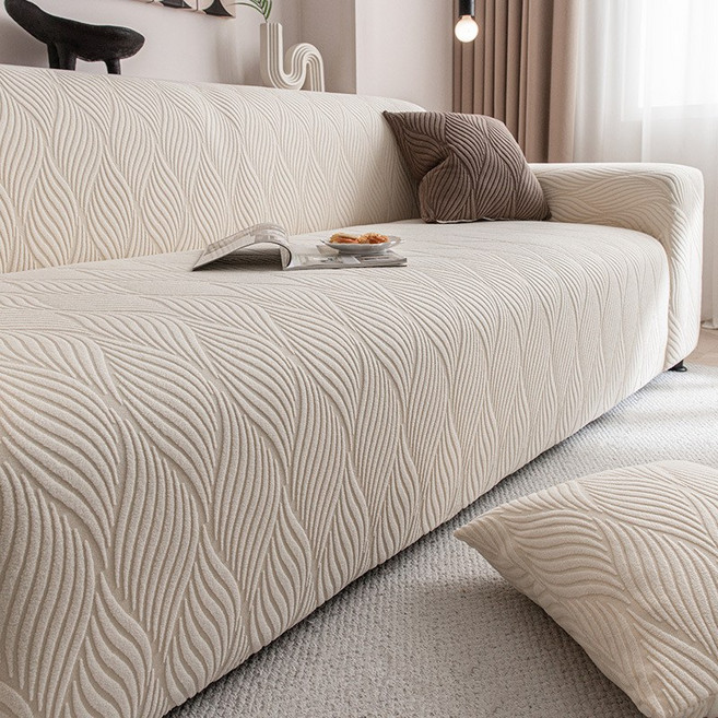 ONAKY사계절 소파커버 고탄력 전방위 소포 미끄럼 애완 발톱 방지 쇼파커버, 1개, 베이지