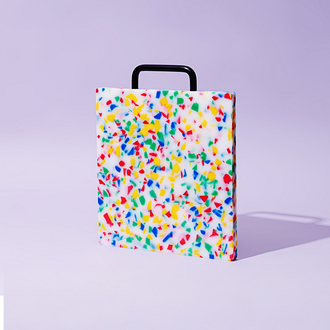 짐샌더슨 테라조 컬러 커팅보드 컬러도마 L, 레인보우, 1개