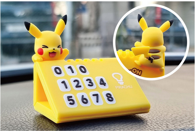 POKEMON 포켓몬스터 주차번호판 피카츄 이브이 메타몽 피규어, A 피카츄