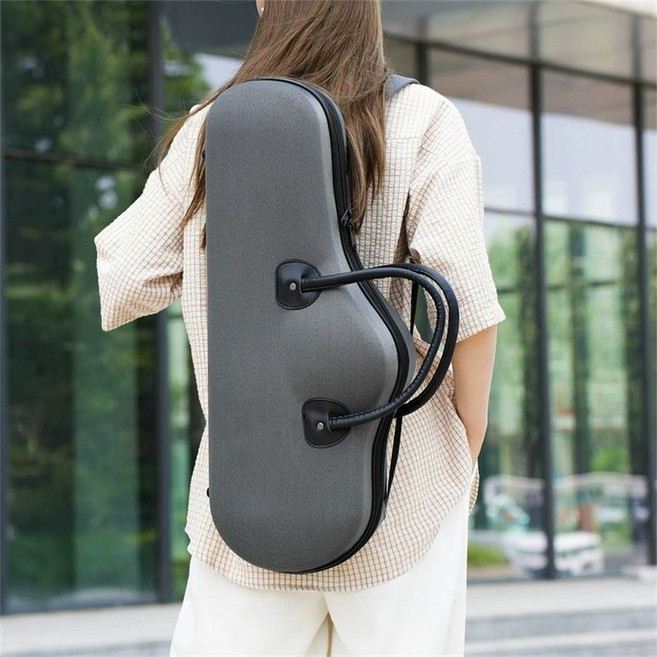 알토색소폰 하드케이스 가방 관악기 충격 섹소폰 수납 색소폰 보관함 방수, 1개, 옥스포드 그레이