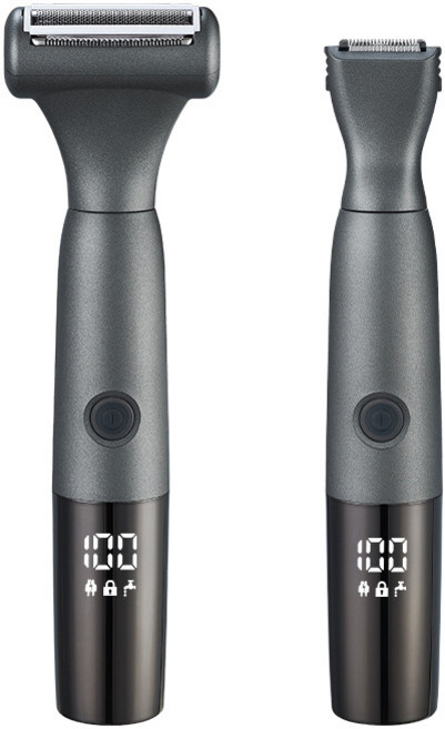 누디랩 바디트리머 ND7500 제모면도기 셀프왁싱 방수 안전 제모기, 그레이