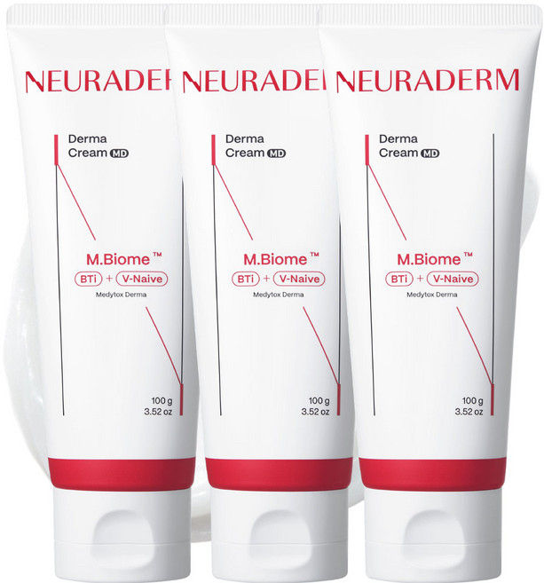 메디톡스 뉴라덤 저자극 판테놀 마데카 보습 더마크림MD, 3개, 100g