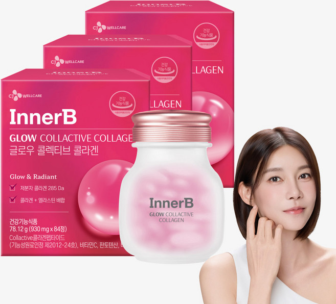 CJ 이너비 글로우 콜렉티브콜라겐, 84정, 3개