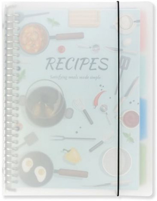 홈메이커 레시피북 수첩 노트 다이어리, 1개, 연블루