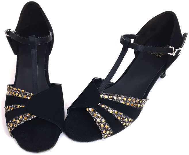 [킹댄스화] 국내제작 맞춤 수제 여성 댄스화 월드제화 K-216, 4cm, 240, 검정