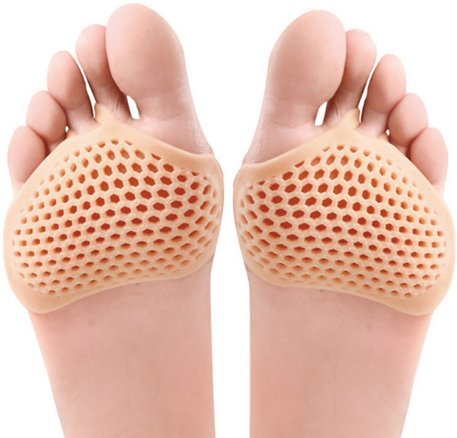 실리콘 발바닥패드 앞꿈치 종족골 보호 물집방지 실리콘 쿠션 패드 발바닥쿠션 깔창 하이힐, 4개