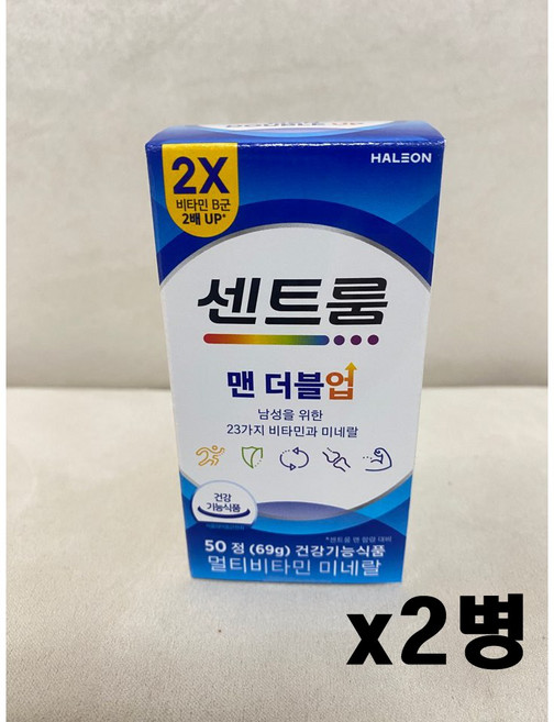 센트룸 맨 더블업 1380mg, 50정, 2개