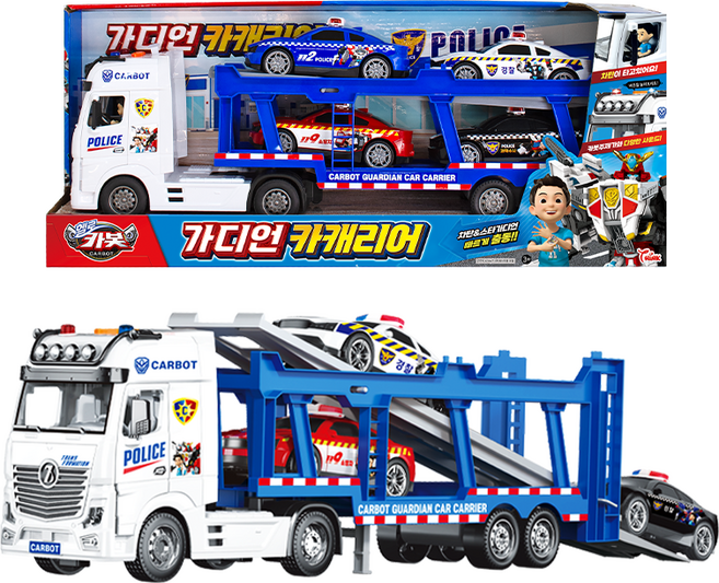 카봇 가디언 카캐리어 경찰차 장난감, 1개
