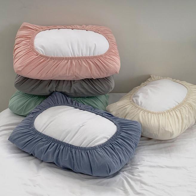 교체가 편리한 60수 고밀도 순면 밴드형 밴딩 베개커버