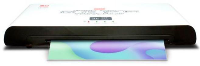 AURORA震旦 A4冷熱雙溫護貝機LM4241H 時尚外型 方便收納, 護貝機1台+A4膠膜100張(SKB)