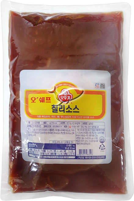 오뚜기 오쉐프 칠리소스 1KG, 1개, 1개