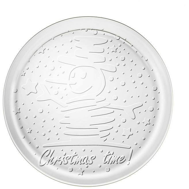 보르미올리 크리스마스 케익접시, Time 클리어, 1개