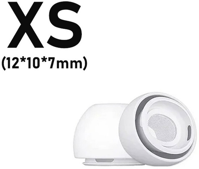 GEN 보호용 커버용 PODS 구멍 감소 부드러운 AIR 이어 실리콘 소음, [03] 3 Pair, White XS