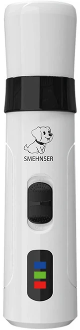 전기 강아지 발톱깎이 USB 애완동물 그라인더 저소음 무선 미용 클리퍼 소형 고양이용, 01 White, 01 빠른