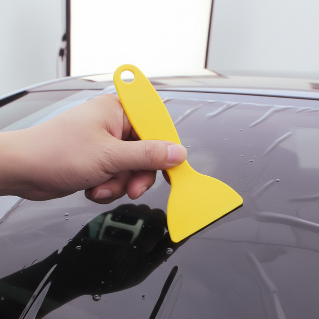 자동차 썬팅 시공 헤라 130mm 60mm 기포 제거용 플라스틱 스크래퍼, 단품