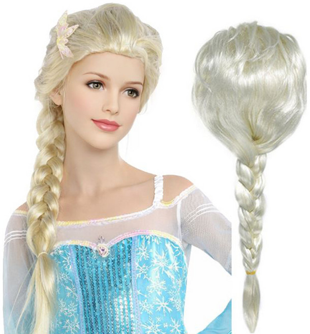 공주가발 촬영 할로윈 코스프레 가발, 엘사, 1개