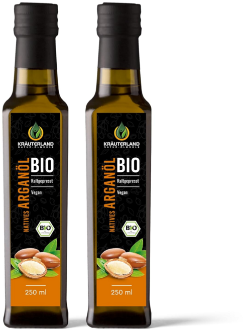 유기농 식용 냉압착 엑스트라버진 모로코 아르간 오일 250ml 2개