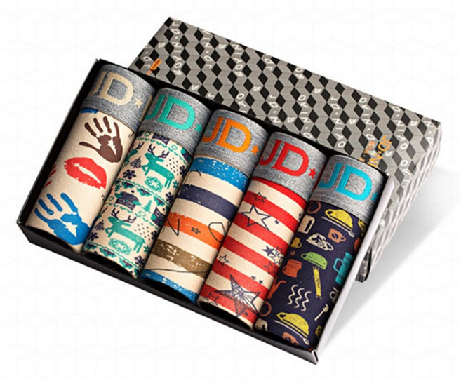 남성 사각 드로즈 팬티 5매입 세트 -202158