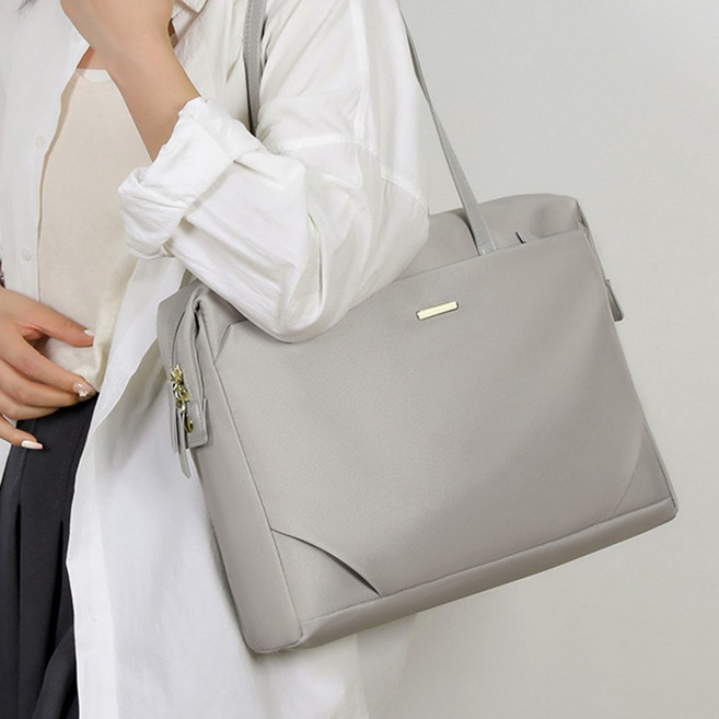 애니위드 여성 노트북가방 토트백 숄더백, 1개, 그레이