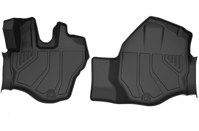 마토 기아 봉고3 TPE 카매트 3D 방수바닥매트, 블랙, 2인승 가솔린 LPG