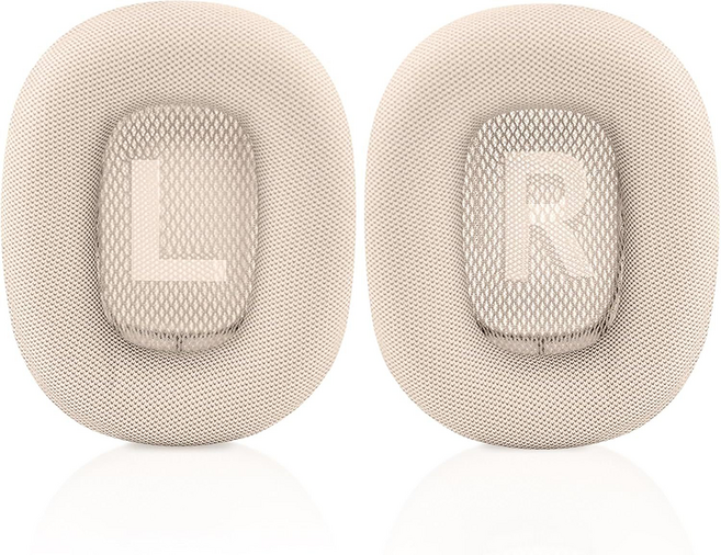 시그니프 애플 에어팟 맥스 이어쿠션 이어 패드 호환 자성 인조가죽 헤드셋 커버 한쌍, 1개, 아이보리