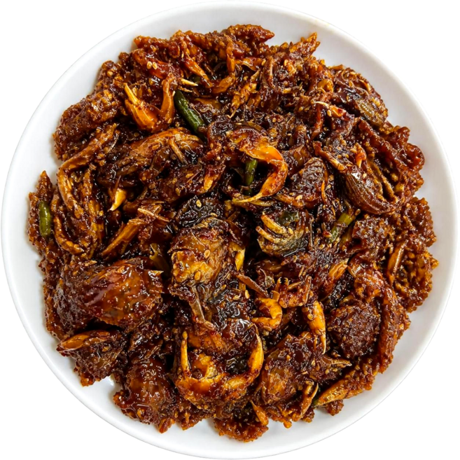 반찬연구소 [신제품출시]직접만든 마늘쫑 쌀게무침 맛있는 가정식 반찬, 1개, 300g