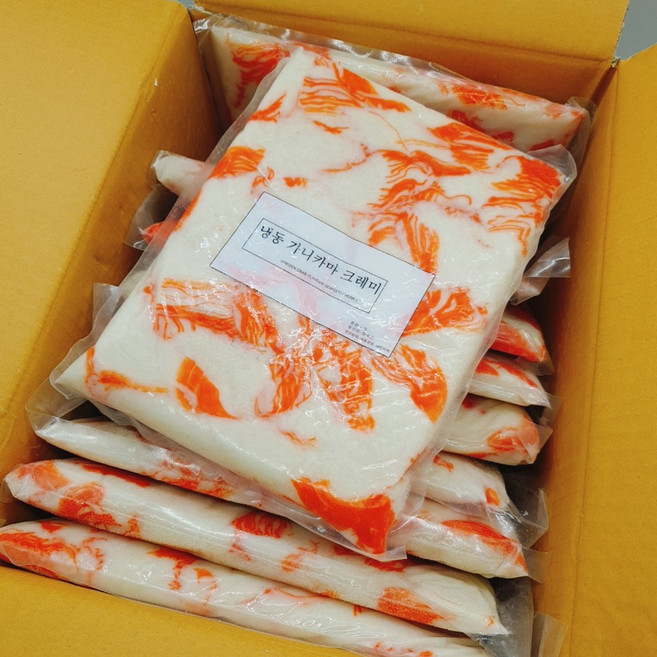 도매/업소용 세절용 크래미 가니카마 크레미 1박스(1kg X 10개) 수입 게맛살채