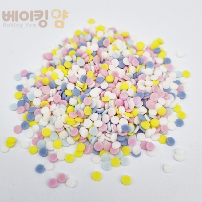 스프링클 파스텔원형 100g, 1개