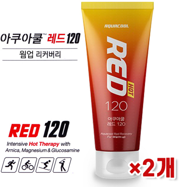 스포츠 리커버리 아쿠아쿨 1+1구매시, 1세트, 레드튜브 2개+마술패치