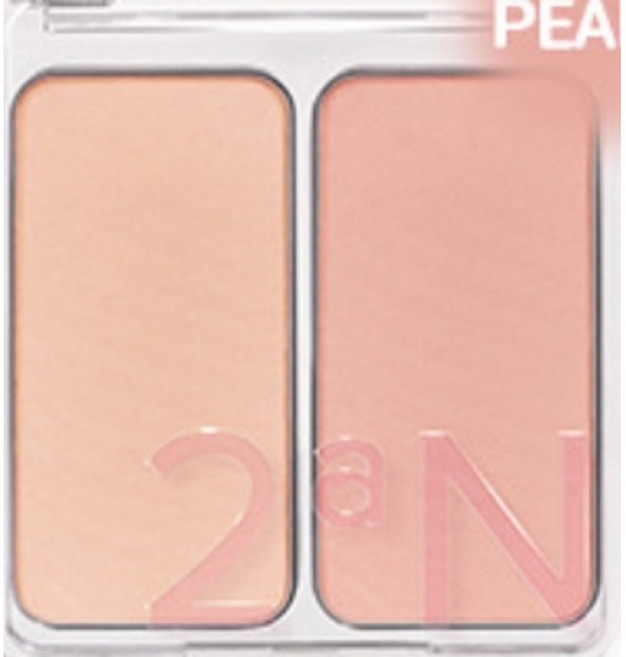 투에이엔 듀얼치크 블러셔 4.4g, 누드헤이즈, 1개