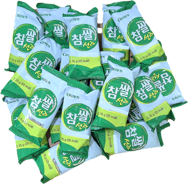 크라운 참쌀선과, 5.75g, 50개