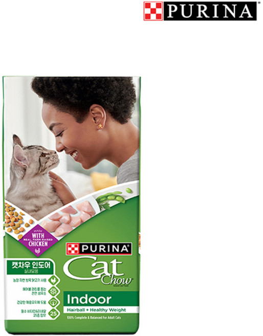 퓨리나 캣차우 1세이상 인도어 2.86KG 고양이 사료, 실내, 1개