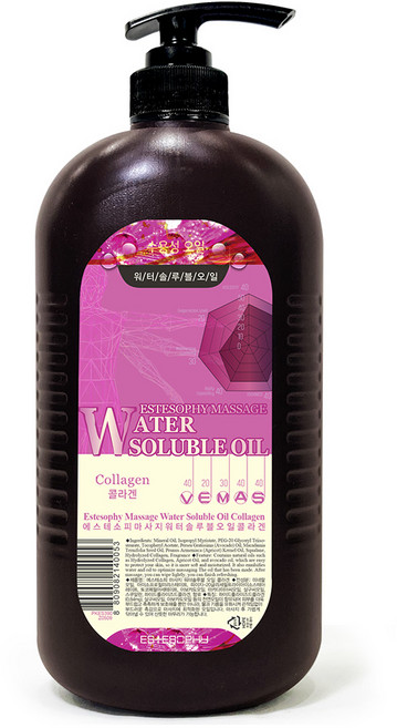 에스테소피 워터솔루블 수용성 바디 마사지 오일 탄력 콜라겐, 1개, 1L