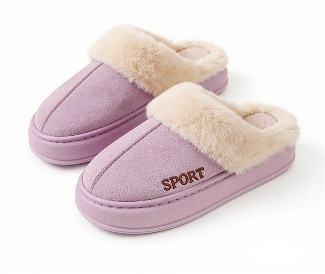 패션 방한 겨울 여성 따뜻한 털 실내화 남녀공용사무실 퍼슬리퍼 털신발 거실화.