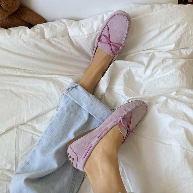 빅사이즈 데일리 리본 드라이빙 로퍼 6컬러 (1.4cm)