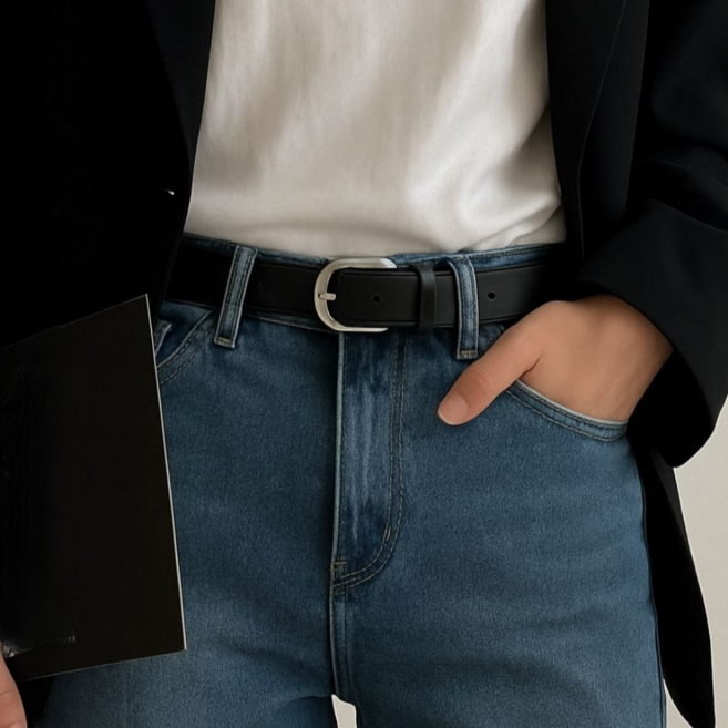이지바이몰 여성 소가죽 청바지 벨트