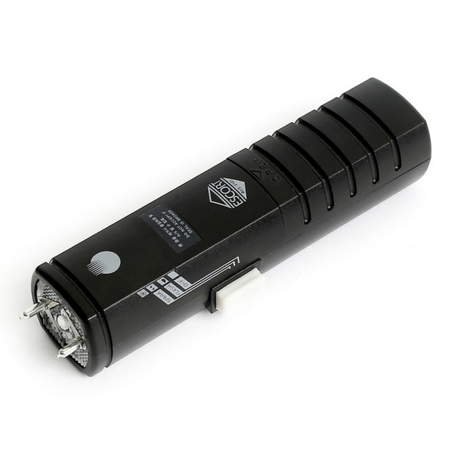 에스코트 호신용품 경찰청 허가용 휴대용 호신용 무기 전기충격기 ETS-100, 블랙, 블랙, 1개