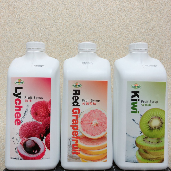 福樹牌 濃縮果汁 2.5KG (紅葡萄柚、奇異果、洛神風味), 1個, 荔枝