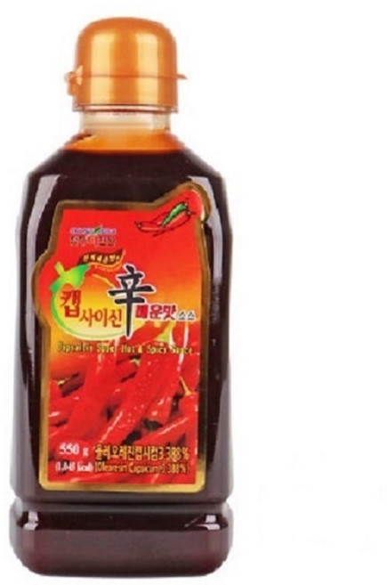 청우 더진한 캡사이신 매운맛소스550g, 1개, 550g