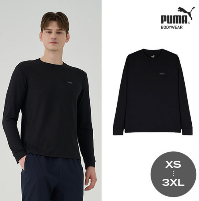 출고가 17 900원푸마바디웨어 남녀공용 에센셜 긴팔 티셔츠 블랙 316434