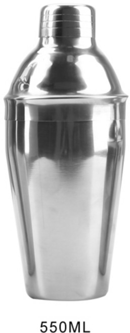 250/350/550/750ml 스테인레스 스틸 칵테일 셰이커 1PC Barware 보스턴 마티니 칵테일 와인 믹서 파티 바 도구, [02] 550ML