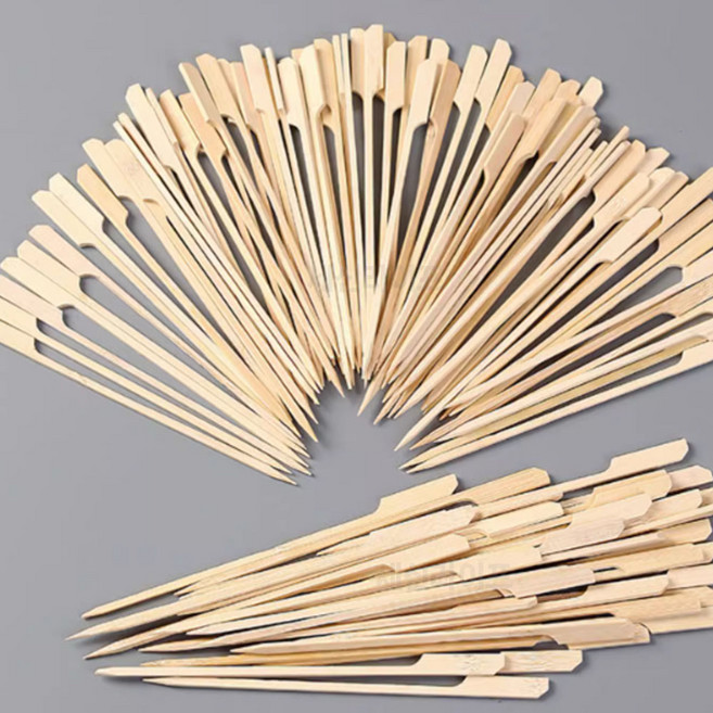 대나무 손잡이꼬지 10cm 15cm 18cm 20cm 25cm 1봉 100개입 과일 산적 탕후루 햄버거 꼬치 꽂이, 01_손잡이꼬지 10cm 100개 1봉, 1개, 100개