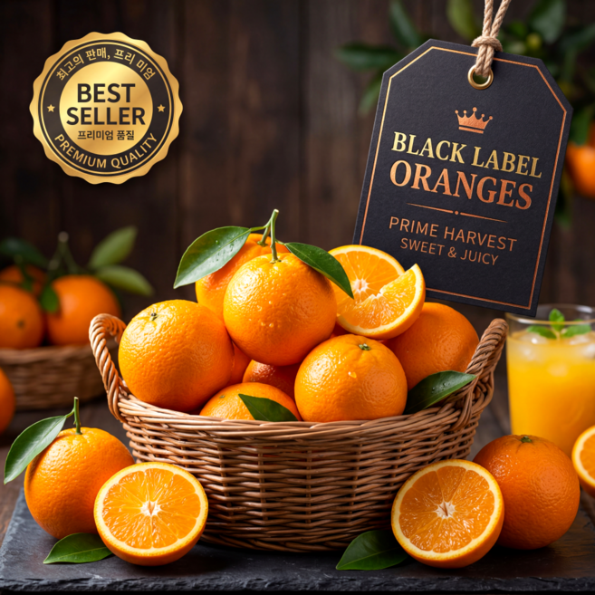 [4월한정특가] 네이블 오렌지 고당도 블랙라벨, 1박스, 5kg 내외