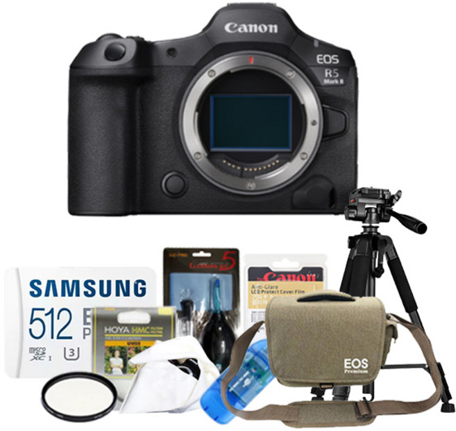 캐논 EOS R5 MARK II(바디)+메모리포함 8종 악세사리 패키지/컬스, 512G