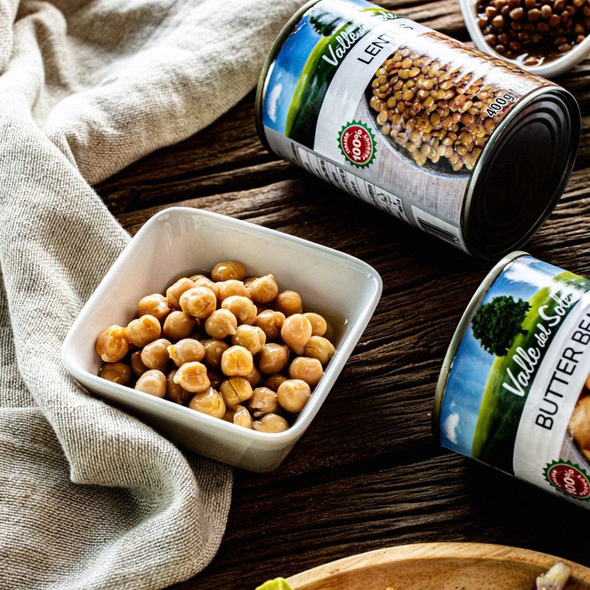 발레델솔레 콩조림 콩통조림 칙피스, 3개