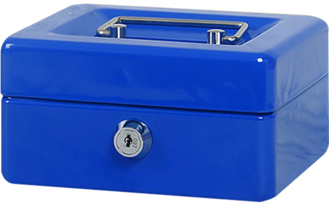 자물쇠 소형금고 미니돈통 수납함 캐쉬박스, 돈통(소형)_블루